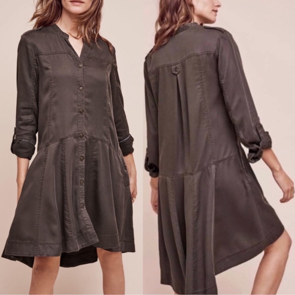 Anthropologie Holding Horse Shirt Dress Jacket 0